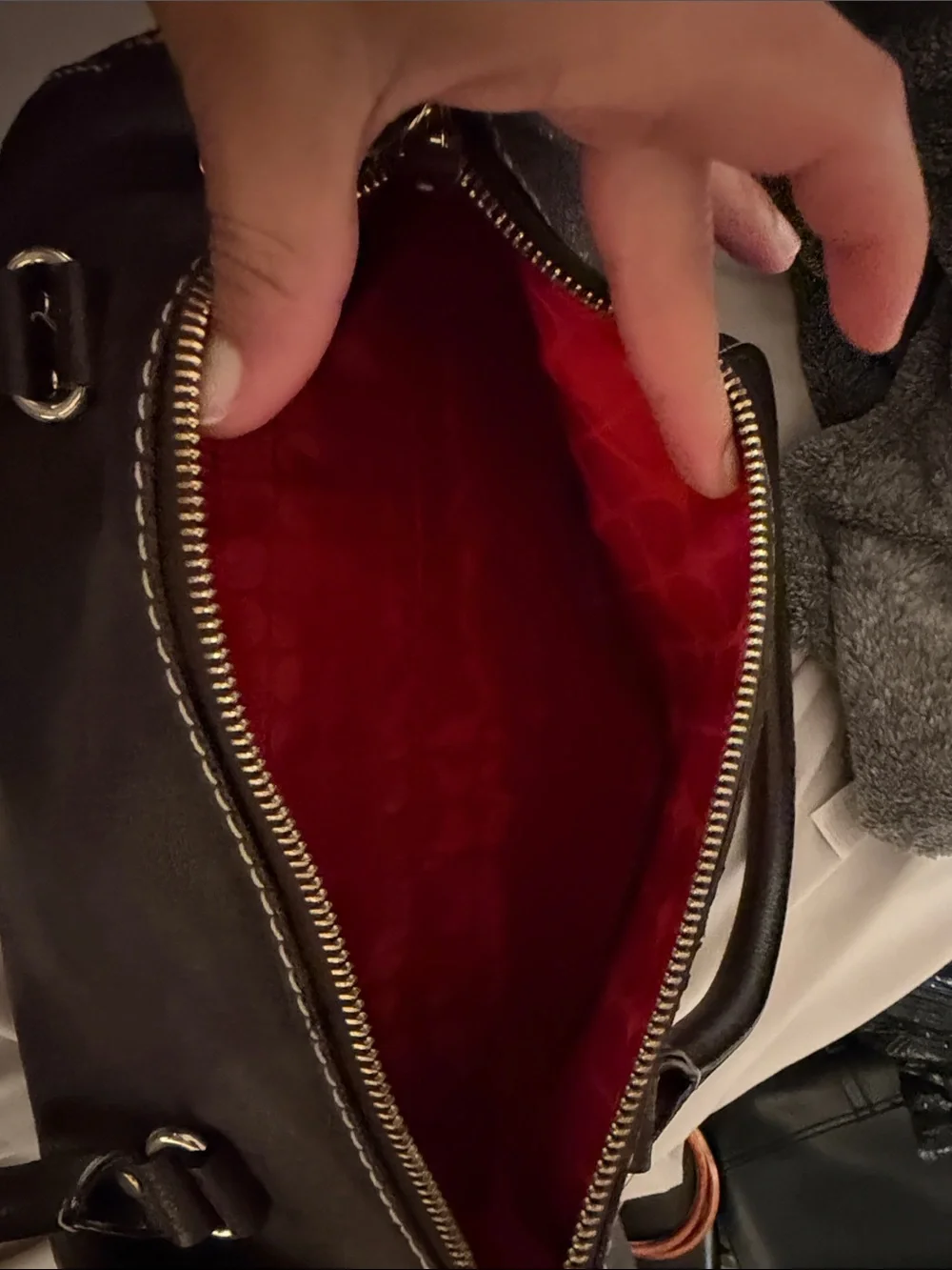 kate spade Dark Brown Leather Satchel with Gold Hardware